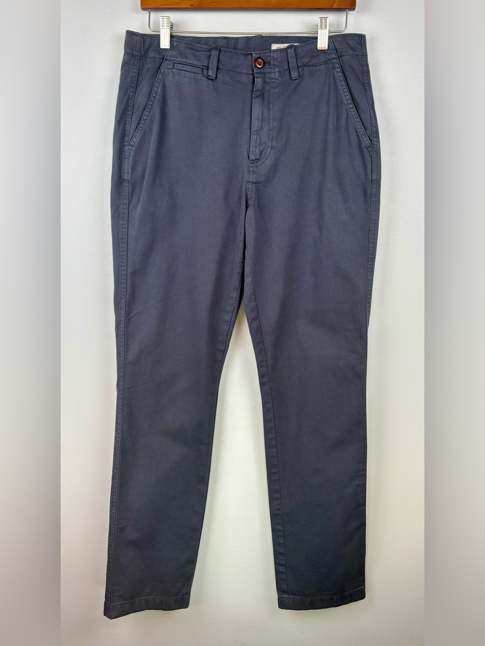 Outerknown Women’s Chino Pants Navy Blue Slim Straight Flat Front